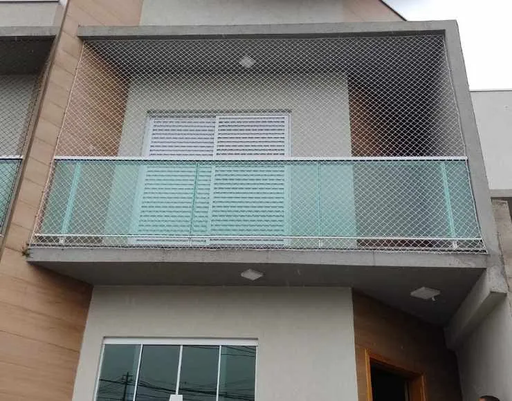 Rede de proteção para sacada de apartamento instalada pela RBP